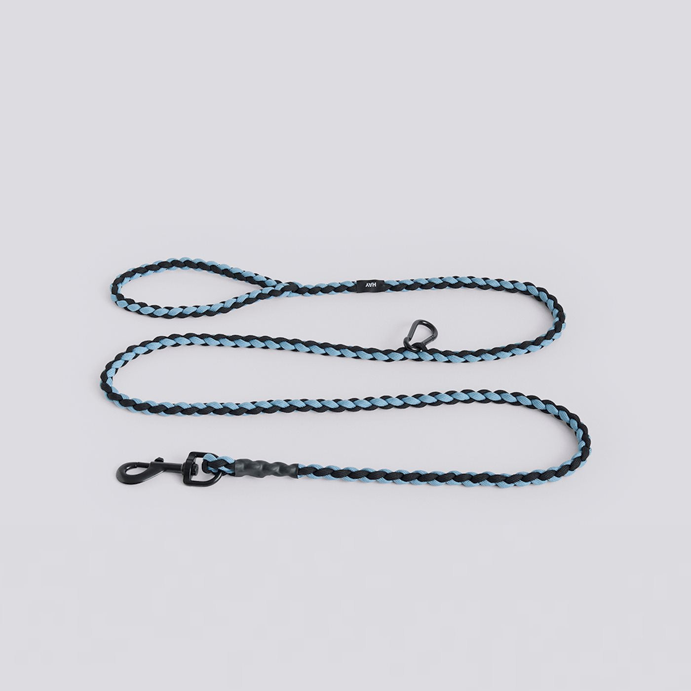 Laisse tressée ajustable Blue/Black HAY