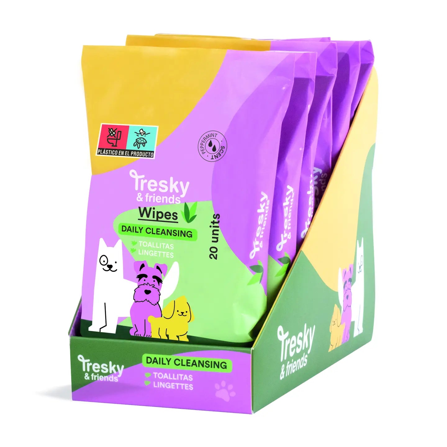 Lingettes nettoyantes pour animaux