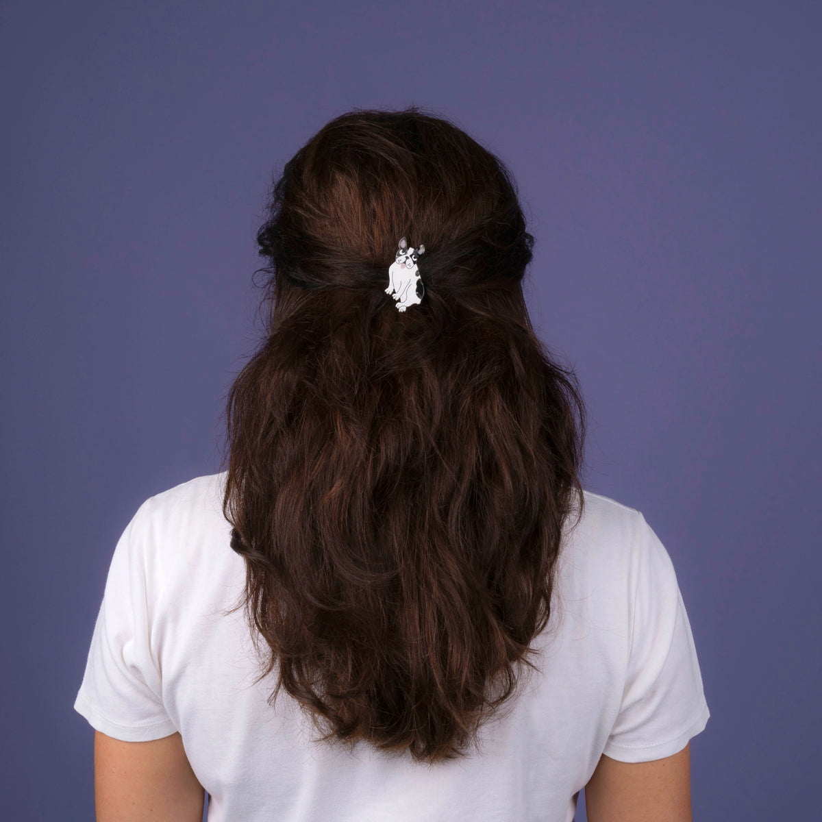 Barrette à cheveux Bouledogue