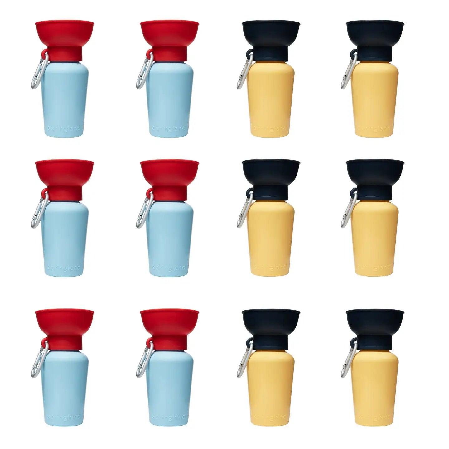 Gourde Flip bicolore avec gamelle rétractable 59cl