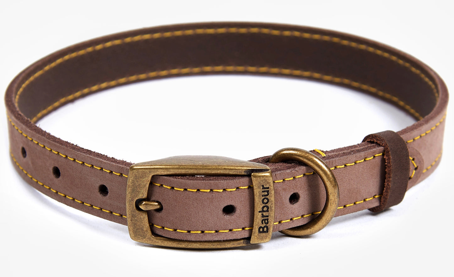 Collier en cuir marron Barbour