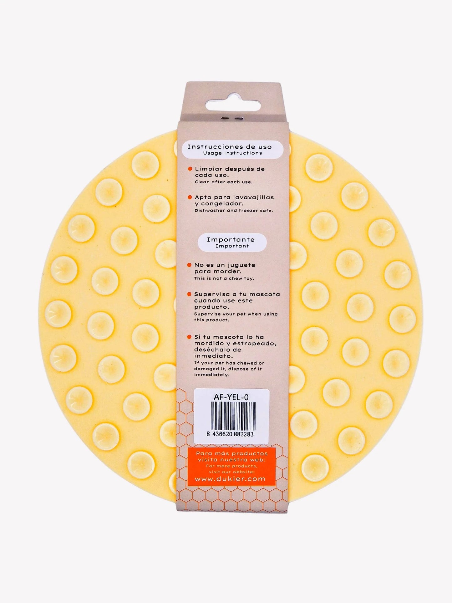 Tapis de léchage à ventouses
