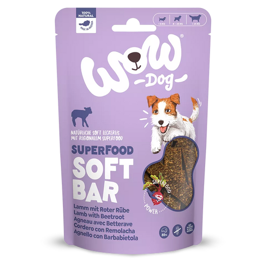 Friandises barres Superfood Agneau et Betterave