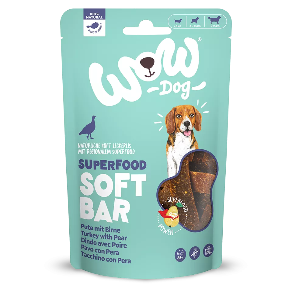 Friandises barres Superfood Dinde et Poire