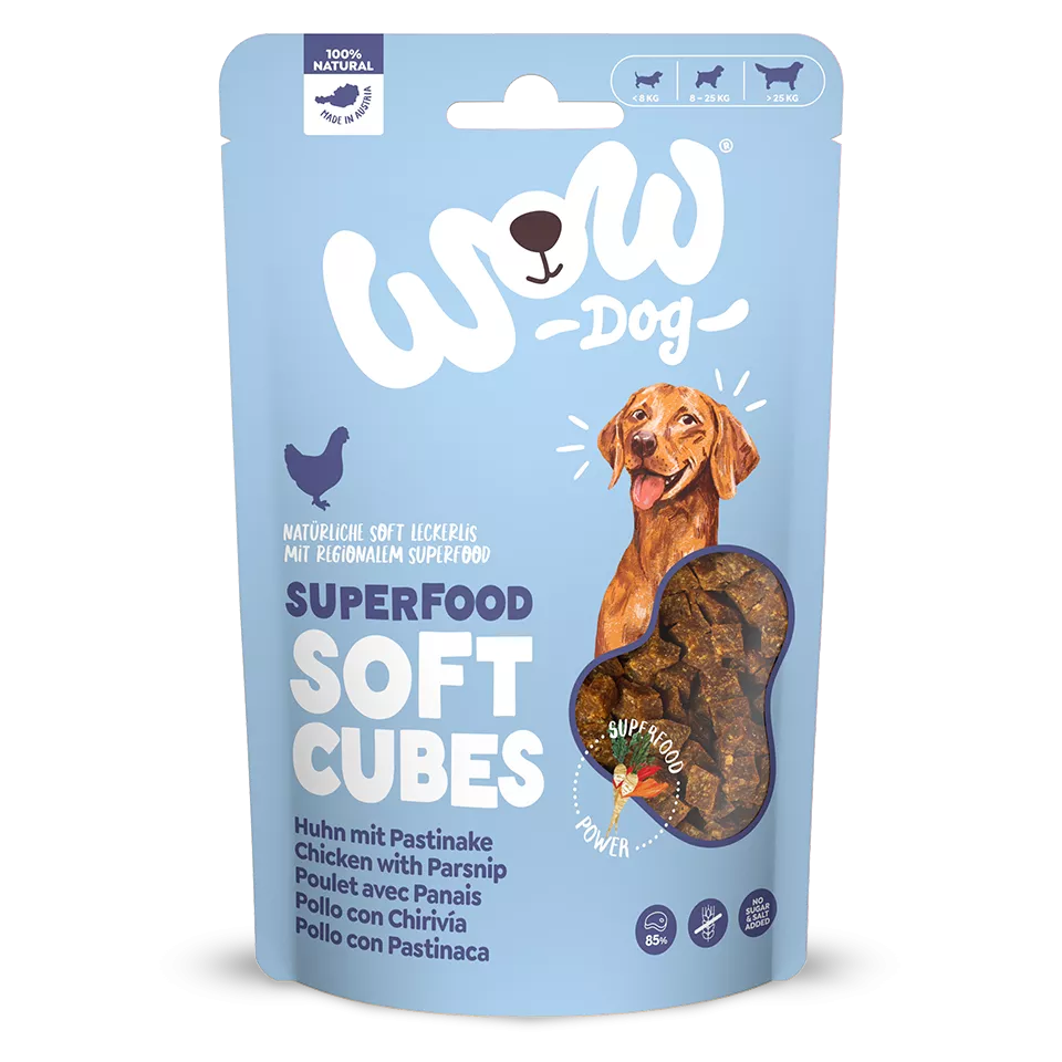Friandises cubes Superfood Poulet et Panais