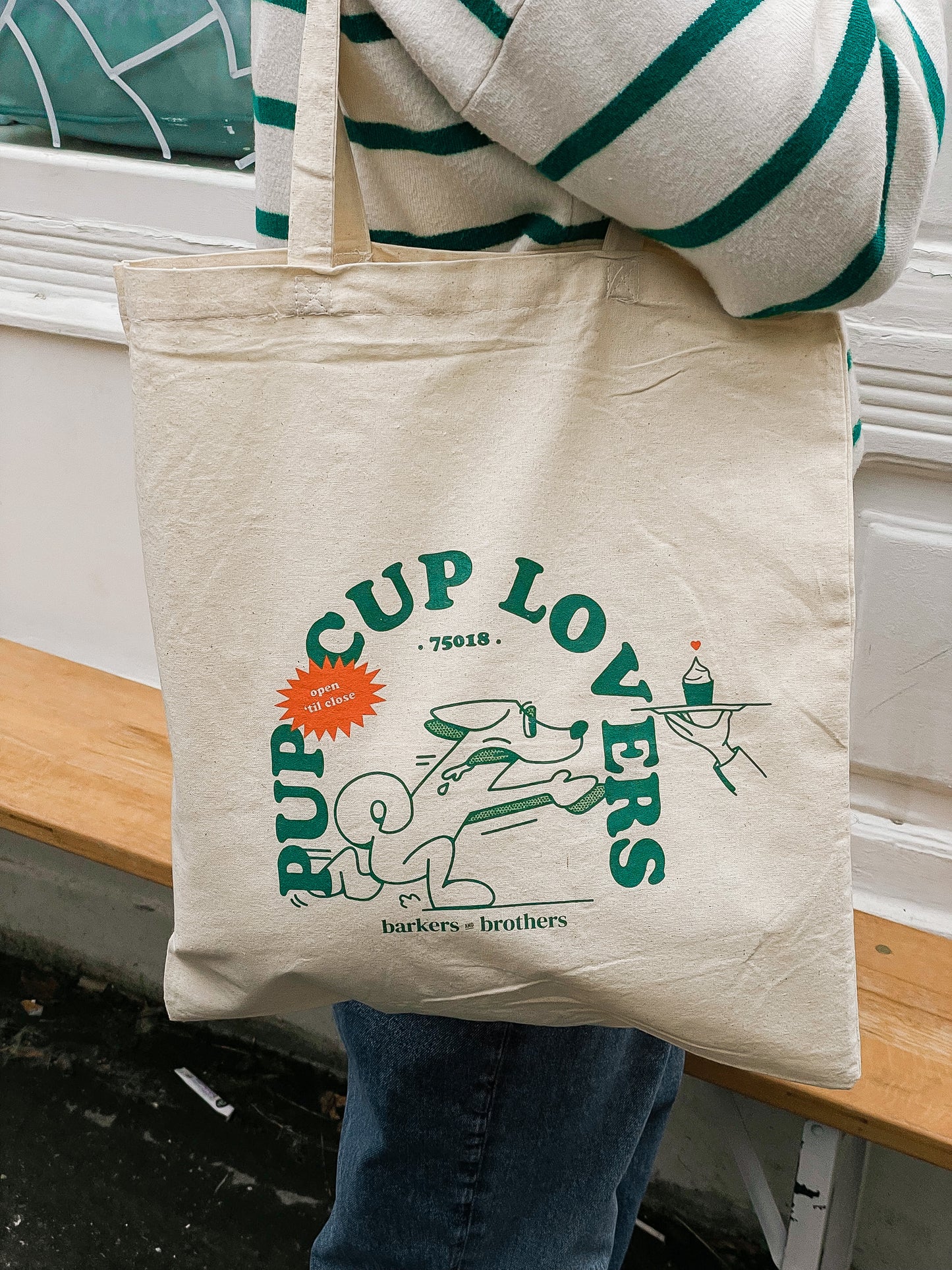 Tote bag "PUP CUP LOVERS"