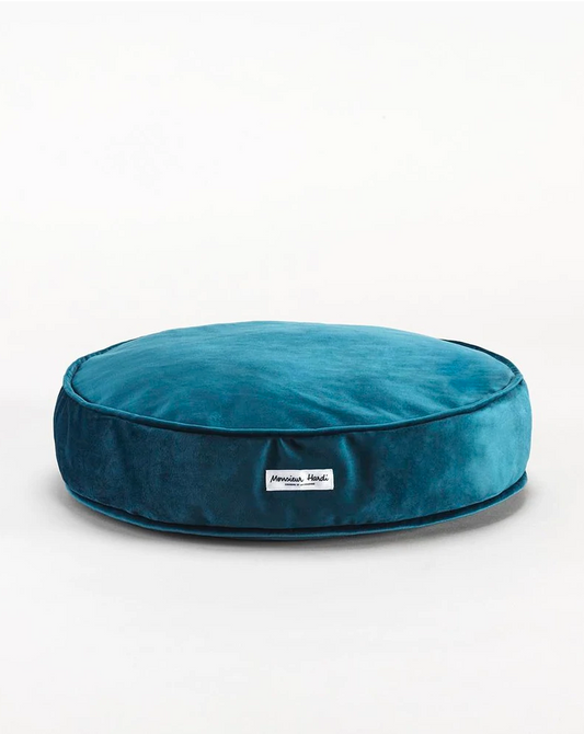 Coussin velours rond